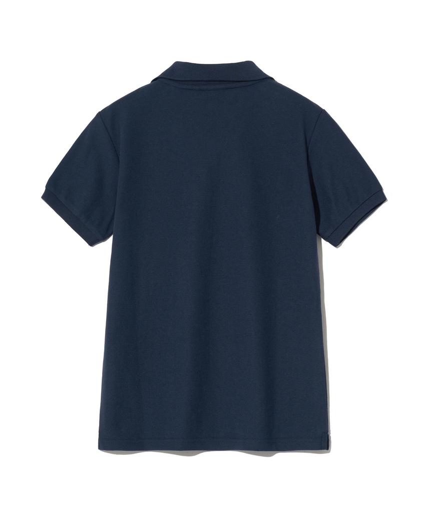 YALE Women'S Embroidery Dan Quick Dry Pique Slit Neck Shirt Navy