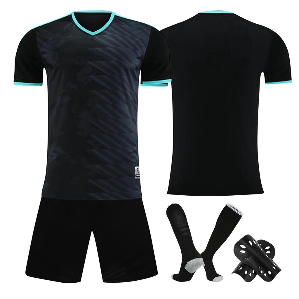 Personalisierte Shirts Kit Herren Mädchen mit Namen Nummer benutzerdefinierte Fußballtrikots für Jungen Trainingsanzug