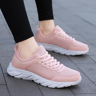 Spring and Summer New Breathable Mesh Shoes Lightweight Fashion Running Sports Shoes Women's Casual Travel Shoes Trendy Shoes