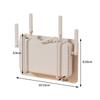 Versatile Wall-Mounted Router Holder Multi-Purpose with Practical Hooks Storage Shelf No-Drill Router Storage Rack Home