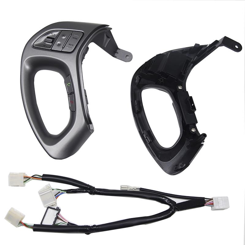 For Hyundai Tucson Ix35 Car Steering Wheel Cruise Bluetooth Control Buttons With Cables Light Grey