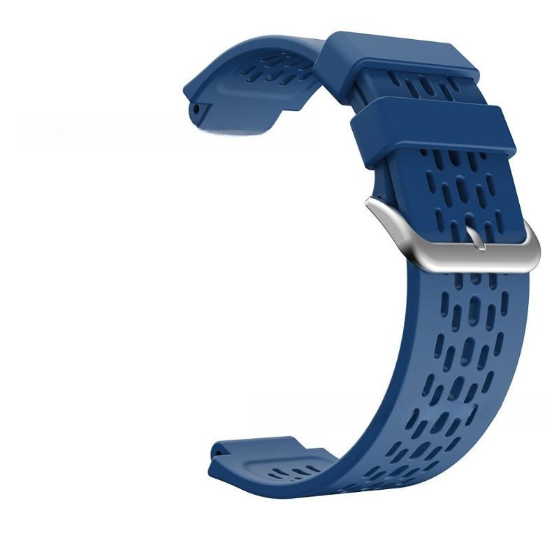 

New Soft Silicone Replacement Watch Band Wrist Strap Breathable Sport Vivoactive Silicone Strap 24mm for Garmin- Approach S4/S2 темно-синий