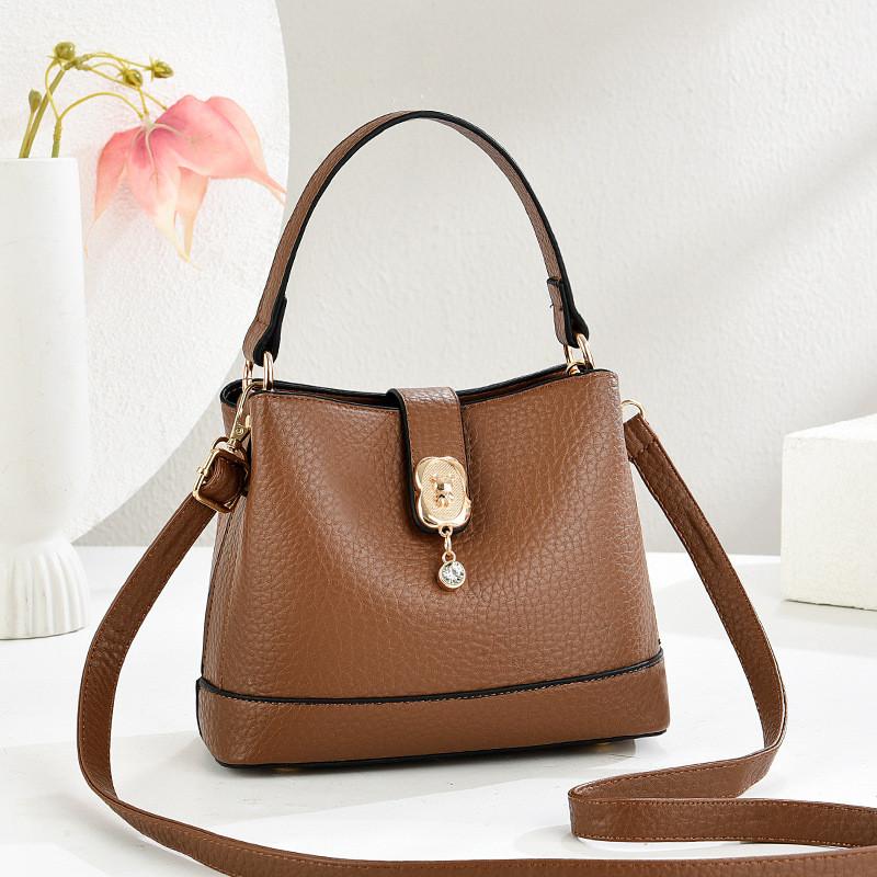 IELGY Ladies Messenger Bag Fashion Contrast Color Portable Bucket Bag