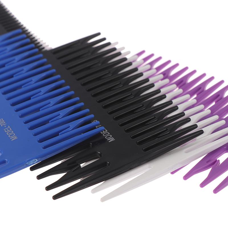 Fishbone Art Highlighting Comb Three-Sided Pointed Tooth Hair Dye Brush Comb