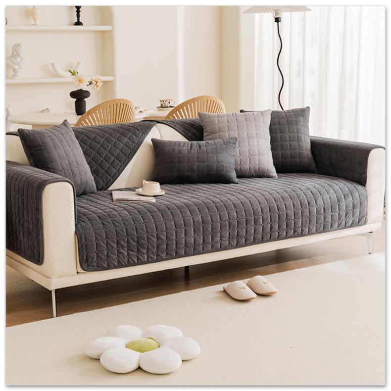 Thicken Plush Sofa Cover European Universal Sofa Towel Cover Slip Resistant Couch Cover Sofa Towel for Living Room Decor