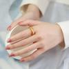 Gold Color Stainless Steel Women Rings,Chic Irregular Metal Finger Bands Jewelry, Minimalist Birthday Party Gift To Her