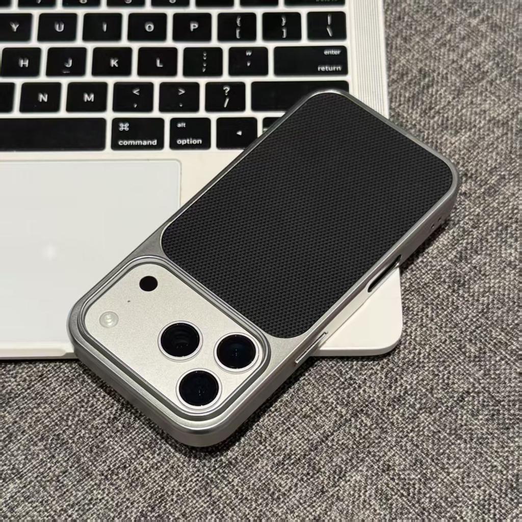 Electroplated Mobile Phone Case Technology Pattern Is Suitable for Second Change iPhone17 Leather Mobile Phone Case Apple 16promax Protective Case