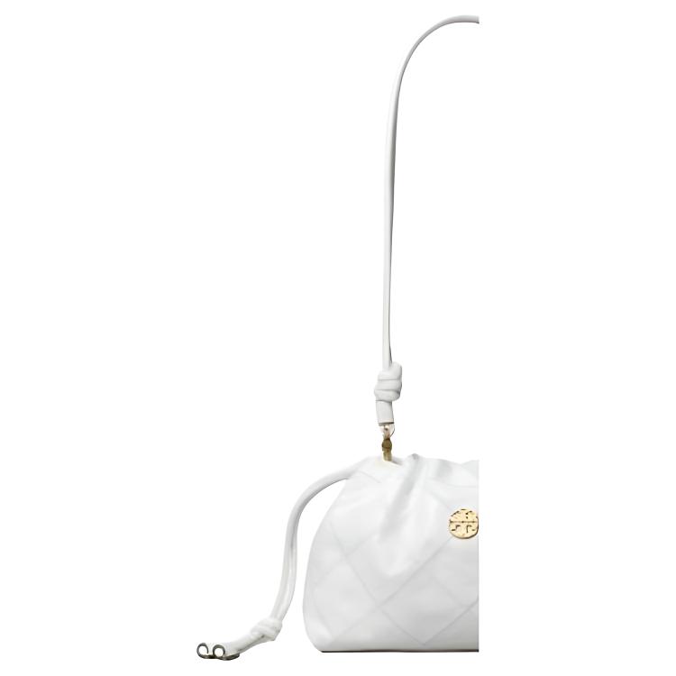 Tory Burch Willa Detachable Shoulder Strap Gold Logo Shoulder Bag Women Shoulder Bag White 166183-100