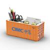 1/20 Scale Simulated Shipping Cargo Container Model Pen Holder Detachable Plastic Storage Box Desktop Organizer Household Supply