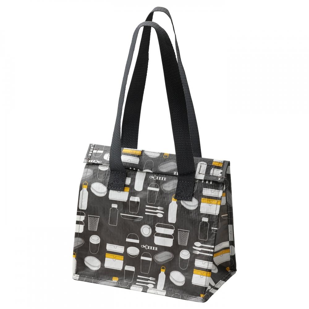 

Сумка для обеда IKEA ФЛАДРИГ с узором серая, 25x16x27 см