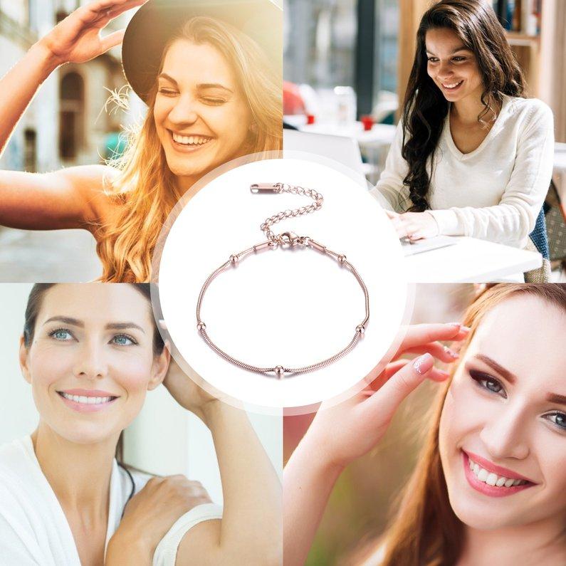Perfume Tentación Cuentas redondas Serpiente Hueso Pulsera Mujer Moda  Armlet Salvaje Simple Mano Joyería comprar a buen precio — entrega  gratuita, reseñas reales con fotos — Joom