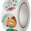 500pcs Animal Cartoon Stickers Cute Round Patterns Sealing Pasters for School Reward Teacher Supplies Photocard Decor Lables