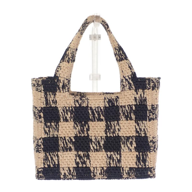 LOEWE  ALF1V46X10 Shoulder Bag black/natural Raffia/leather Women