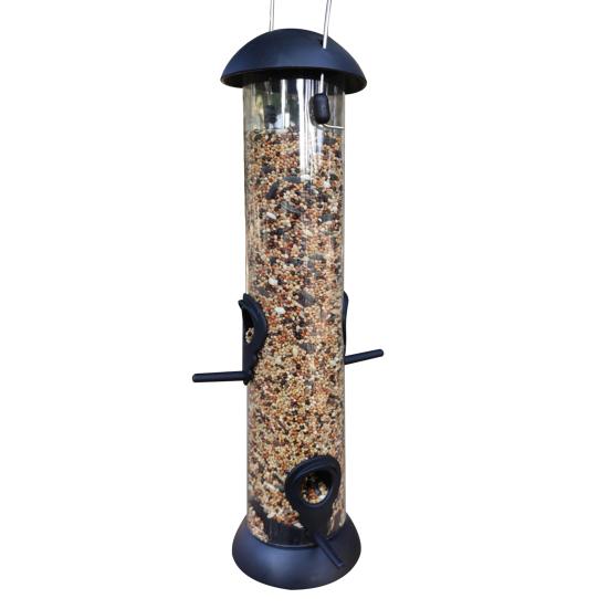 Hanging Birds Feeder Squirrel-proof Birdfeeder Outdoor Birdseed Dispenser Attracts Blue Tits Finches for Garden Wild Birds