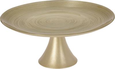 Decorative Platter On A Gold Foot, 28 Cm