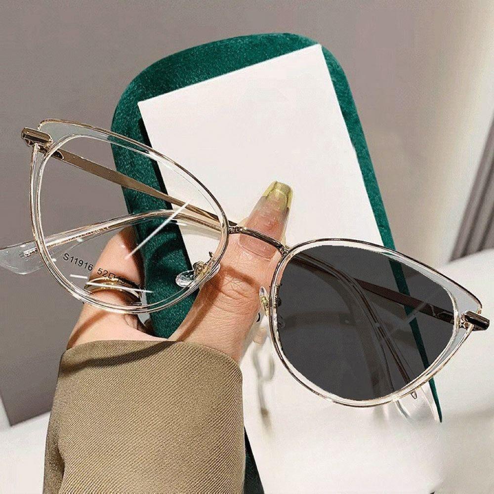 Blue Ray Blocking Anti-Blue Light Eyeglasses Photochromic Lens Anti-UV Computer Goggles Ultra Light Weight Eye Protection Sun Glasses Office