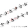 European and American Style Stainless Steel Knotted Chain: Oval Chain Hand-Woven Necklace & Bracelet Set