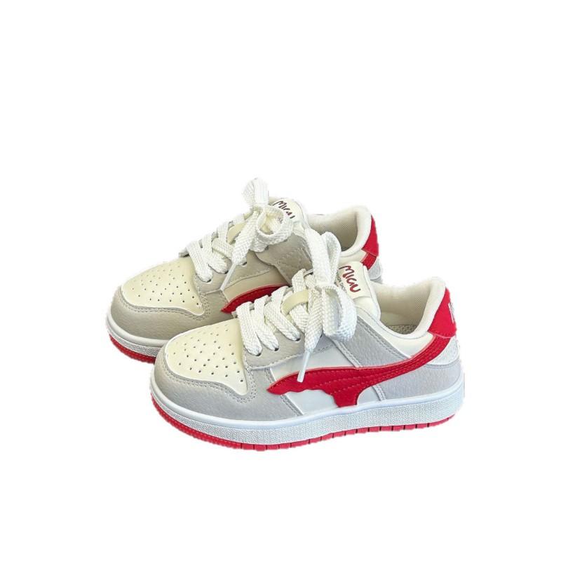 Youth Style Shoes Kids Lightweight Casual Sneakers Boys Girls Soft Sole Low Top Shoes With