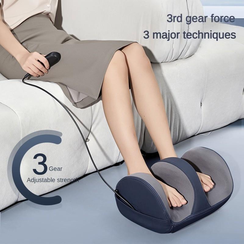 3-speed Adjustable Calf Massage Foot Therapy Machine Household Kneading and Hot Compress Foot Massage Device Fully Automatic Leg Massager