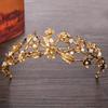 Sparkling Pearl Headpiece Zinc Zinc Alloy Wedding Tiaras Vintage Prom Diadem  Wedding