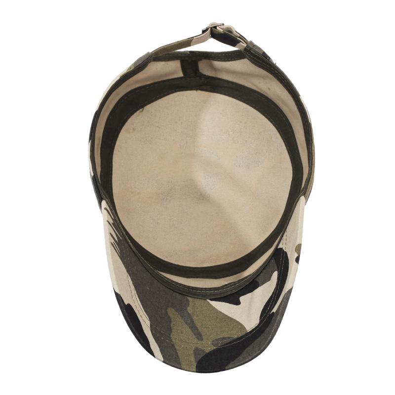 Hat Men'S Spring And Summer New Trendy Duck Tongue Visor Sun Hat Outdoor Travel Versatile Flat Top Hat Camouflage Military Hat