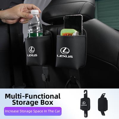 Porte-gobelet d'eau pour dossier de siège de voiture Boîte de rangement en cuir Porte-boissons Intérieur Pour UX250h RX450h CT200h RX400h NX300h RX350 RX30