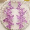 1Pair Polyester Fiber Embroidery Flower Patches DIY Handmade Floral Patches Floral Applique Lace Patch Clothing Accessories