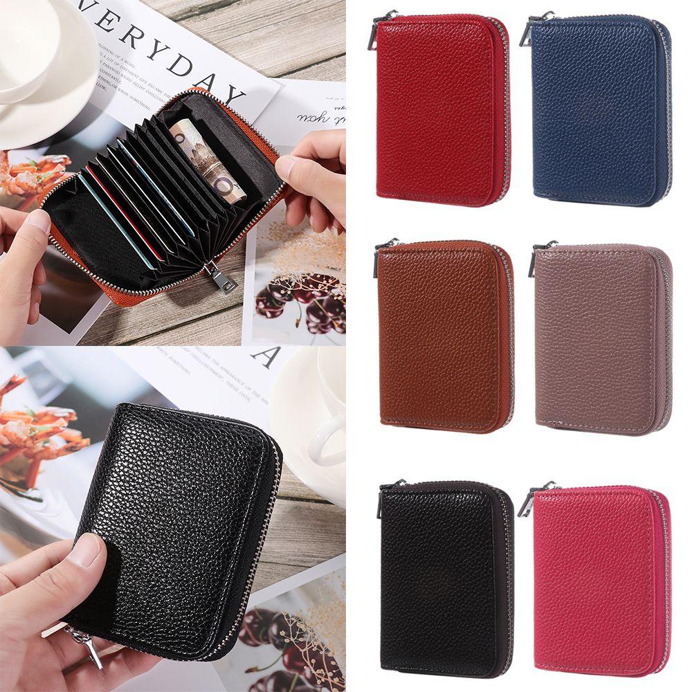 Bank/ID/Credit Card Holder Wallet Women/men Creative Business Card Holder PU Leather Wallet Fashion Card Case