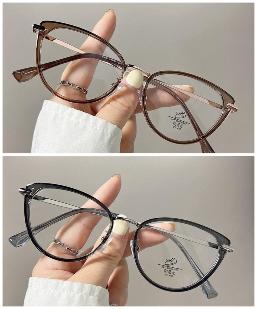 Anti Radiation Cat Eye Glasses for Women Men Aesthetic Glasses Replaceable Lens Eyeglasses Frames Retro Eyeglasses