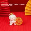 Cute Mobile Phone Stand Decoration Cute Maneki Neko Resin Office DeskCute Gift Decoration