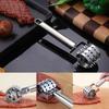 Stainless Steel Steak Meat Tenderizer Hammer Loose Meat Needle Punching Daily Tendon Breaker Meat Inserting Needle Roller