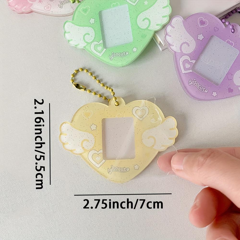 Photo Keychain Holder, Y2K Style Mini Photo Frame Key Rings, Kpop Things Acrylic Charm Accessories, DIY Picture Key Chain
