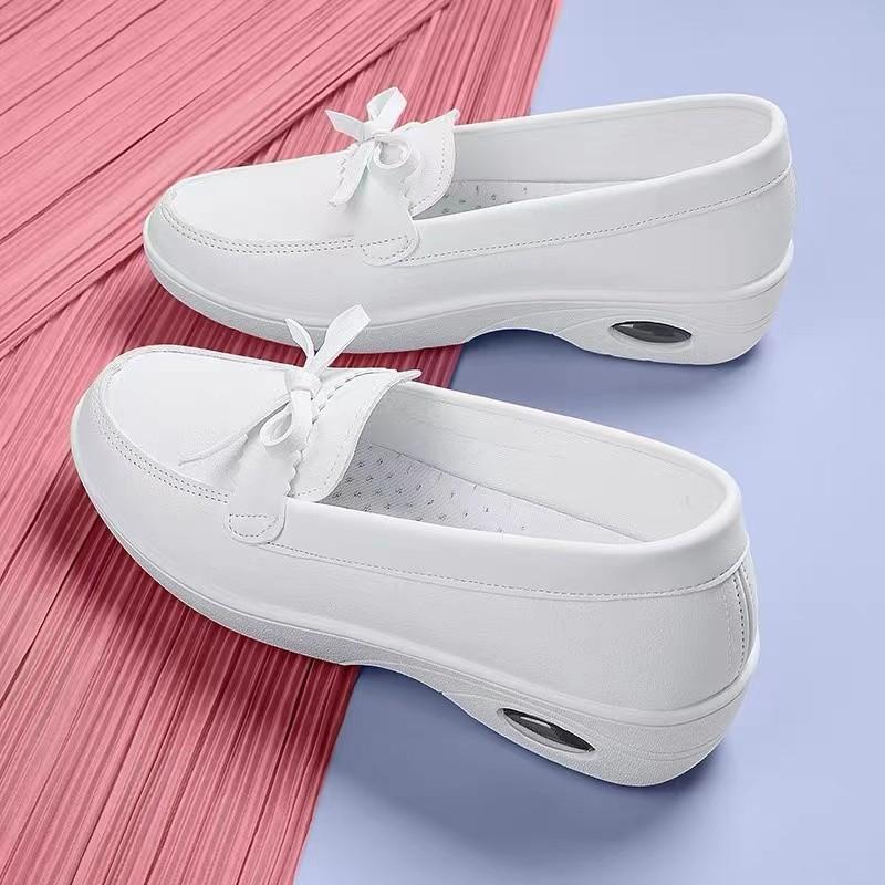 Summer non-slip nurse special breathable nurse shoes medical shoes lightweight wear-resistant single shoes not tired feet air cushion work shoes