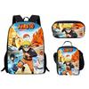 Bedrucktes Dreiteiliges Schüler-Schulranzen-Set, Cartoon-Rucksack, Brottasche, Federmäppchen