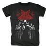 Cooles DARKFUNERAL Black Metal Band Teufel Satan Trendige Mode Bedrucktes Kurzarm Herren und Damen Lockeres Baumwoll T-Shirt