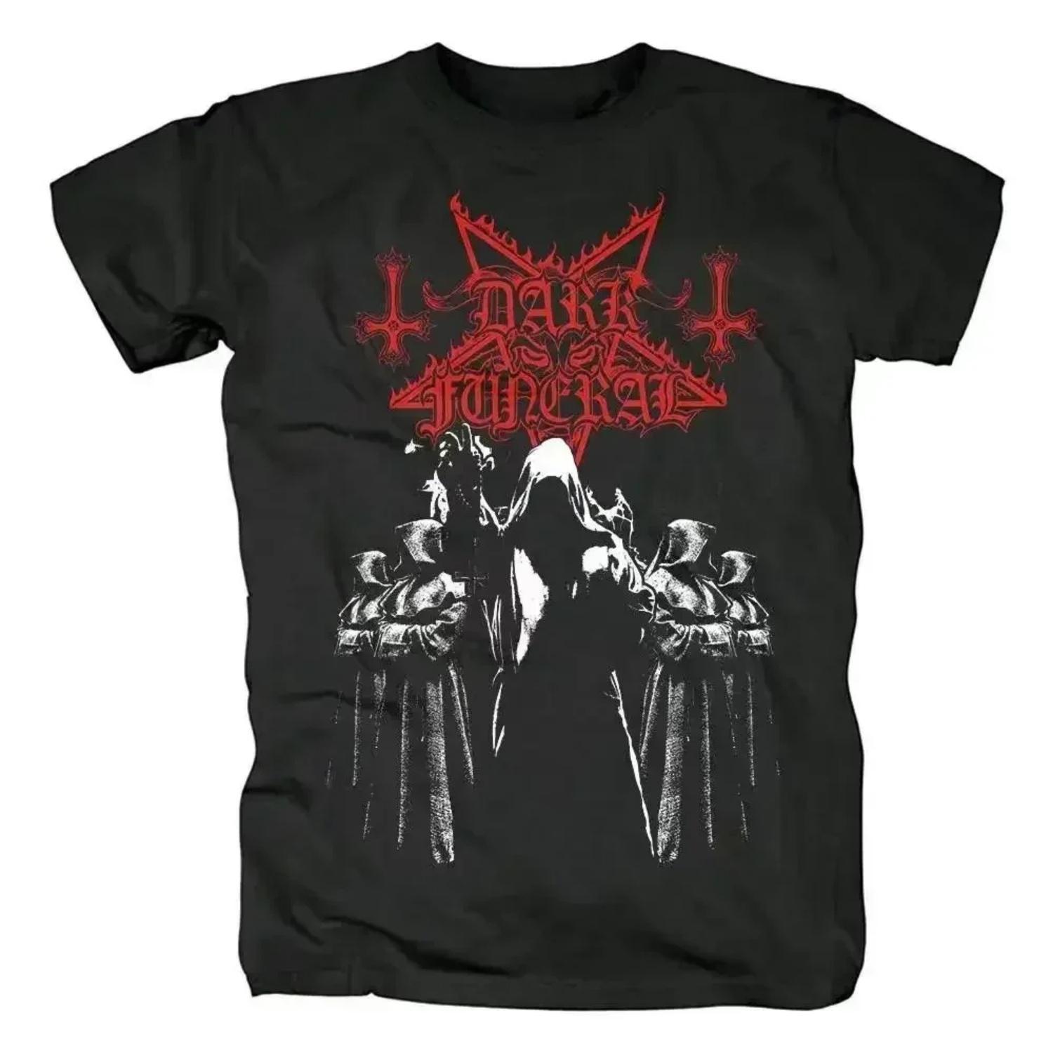 

Cool DARKFUNERAL Black Metal Band Devil Satan Trendy Fashion Printed Short-sleeved Men s and Women s Loose Cotton T-shirt XXXXXL різнокольоровий