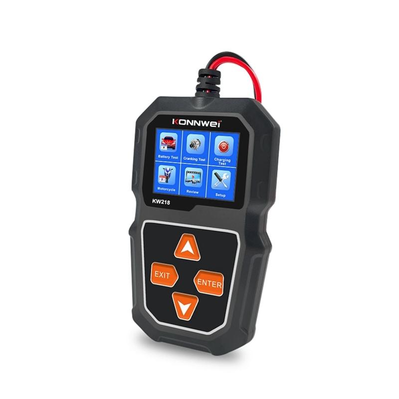KONNWEI KW218 Tester Batteria Auto 6V 12V Auto Moto Camion Analizzatore di Sistema 2000CCA Strumento di Test Avviamento Ricarica PK KW650