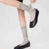 Solid Color Knee High Stockings Ultra-thin Calf Long Socks Comfortable Ruffle Two Toe Socks  Women