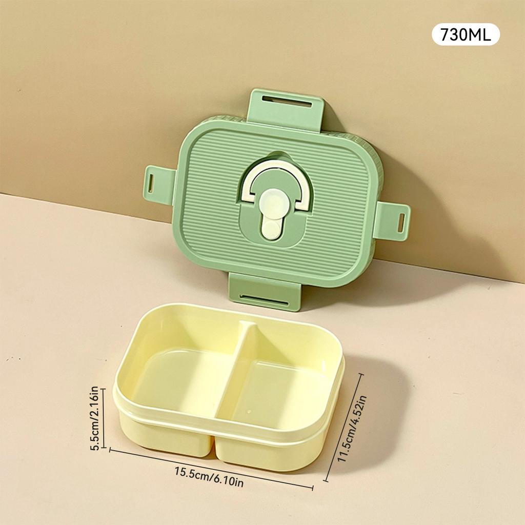 WORTHBUY Portable Plastic Lunch Box With Compartment Microwave Heatable Fruit Salad Lunch Container Student Leak-proof Bento Box