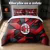 AC Milan Design Bed Bedding Set 1 Duvet Cover + 2 Pillowcases Soft Breathable Household Bed Linens