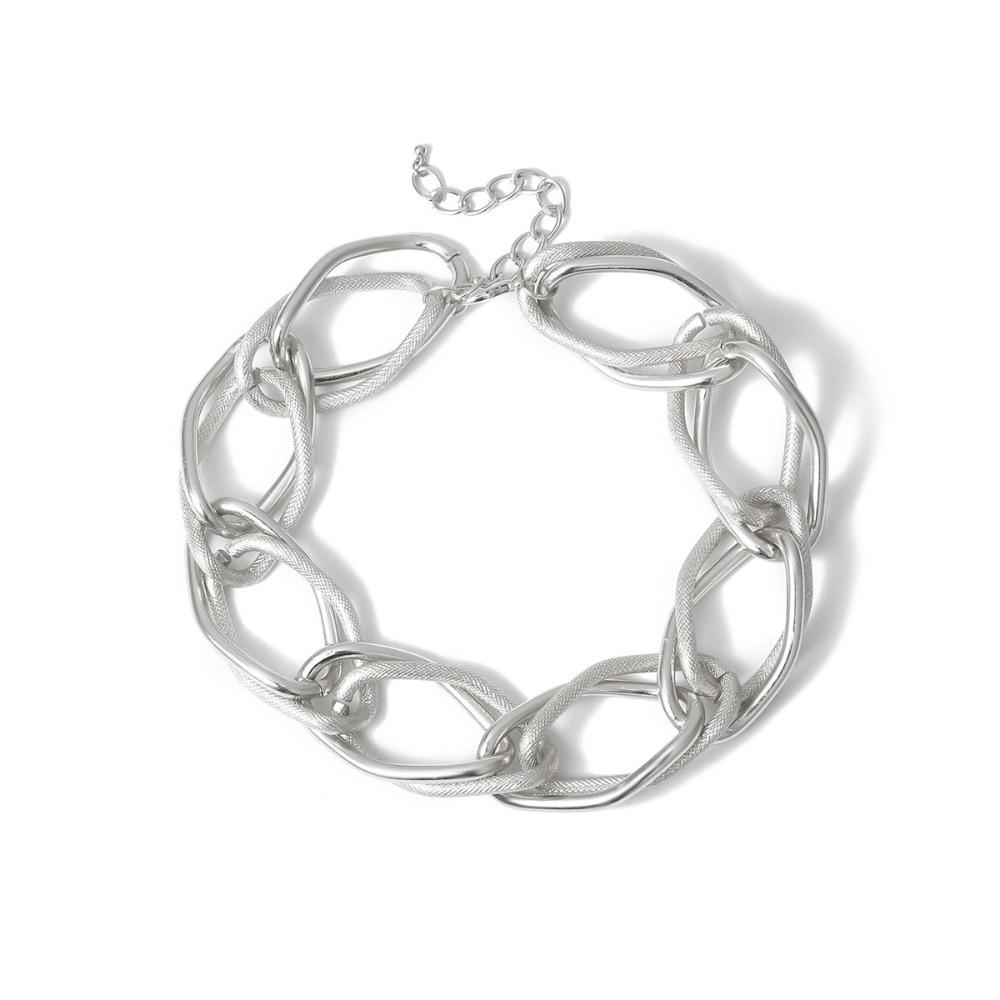 Exaggerated Long Chain Necklace Geometry Fashion Jewelry on The Neck Chunky Necklace  Gift