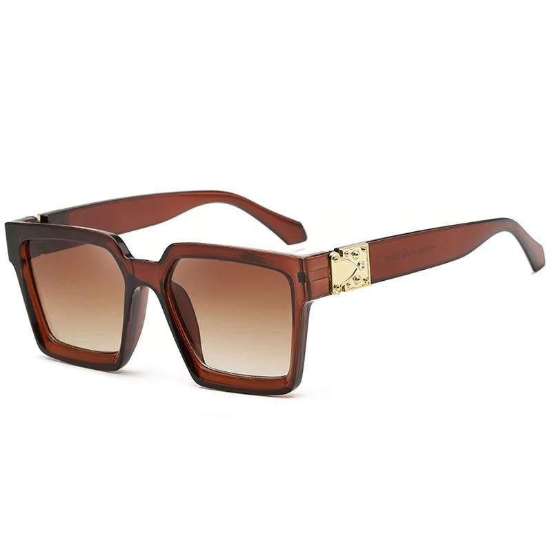 New Fashion Woman Brand Square Sunglasses Ladies Vintage Oversized Sun Glasses Female Big Frame Eyewear Uv400 Shades Glasses