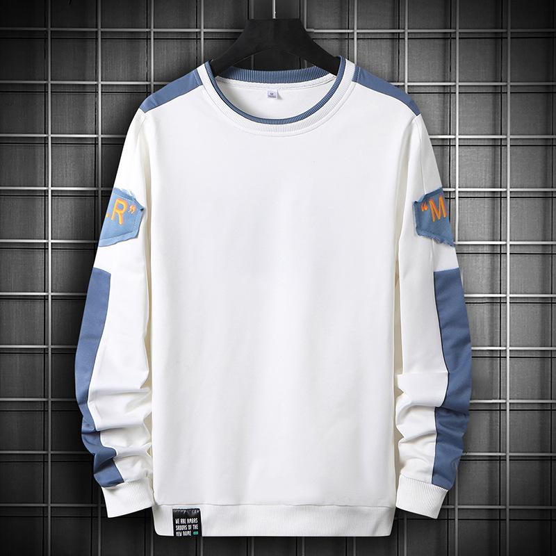Men's Long Sleeve T-shirt Spring and Autumn New Hoodie Korean Version of The Trend Ins Bottom Shirt Young Students On Clothes
