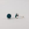 Apatite Gemstone 925 Sterling Silver Women Jewelry Handmade Studs Earring 1" Birthday Gift For Her EE-181-10