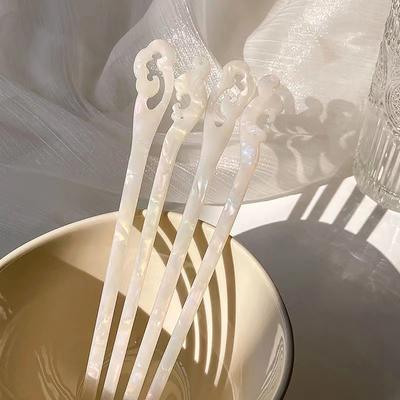 Vintage Chinese Style Hair Sticks Acetate Chopstick Plate Hair For Women Hairpin