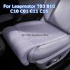 For Leapmotor T03 B10 C10 C01 C11 C16 Car Seat Leg Support Footrest Pad Nappa Leather Car Seat Extender Cushion Leg Extension