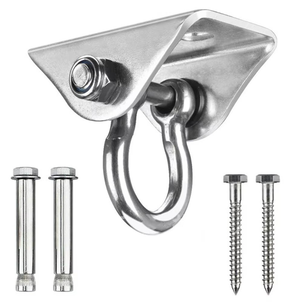 360 Rotate Swivel Load-bearing Hook Hanging Hardware Stainless Steel Hammock Fixing Plate Swing Accessories