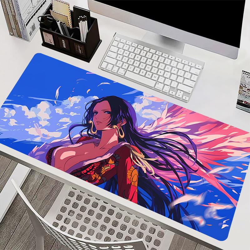 Mousepad Laptop Mouse Pad Office PC Accessories Keyboard Pad Rubber Cup Mat Soft One Piece BoaHancock Mouse Mat Large Desk Mat