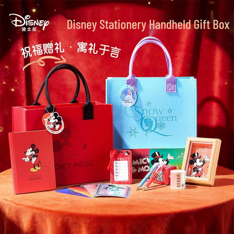 Disney Elsa Mickey Felt Tote Stationery Gift Set