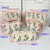 Dustproof Embroidered Cosmetic Bag Large Capacity Pencil Case Simple Cosmetic Storage Bag  Travel